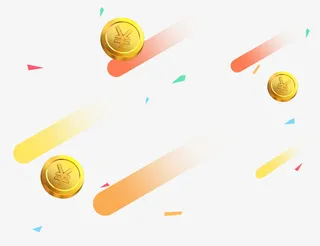 节日金币金钱雨金币雨免抠