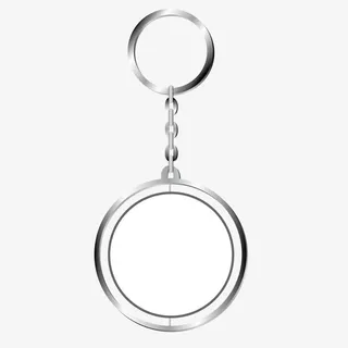 矢量灰色金属质感钥匙扣免抠