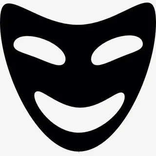 喜剧面具图标免抠