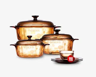 康宁玻璃锅套装免抠