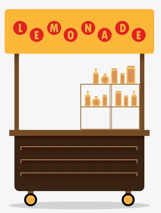 方形矢量拼凑摊位免抠