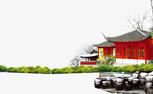 古风建筑免抠