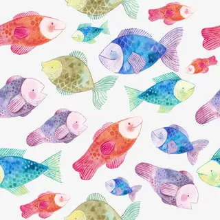 鱼儿底纹免抠