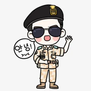 卡通戴墨镜宋仲基图片免抠