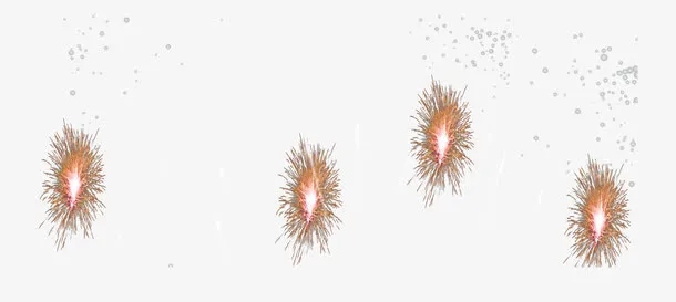 烟花飞溅光晕效果元素免抠