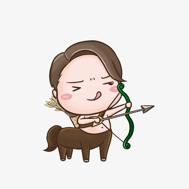 卡通手绘射手座素材免抠