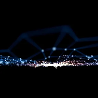 文艺黑底粒子背景高清