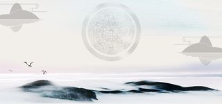 中国风传统古典水墨画banner高清