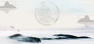 中国风传统古典水墨画banner高清