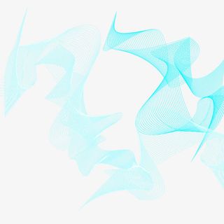 漂浮蓝色线条免抠