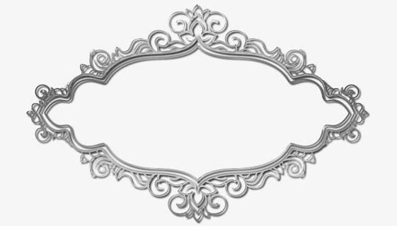 边框水晶花边免抠