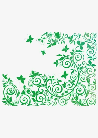 矢量花朵藤蔓免抠