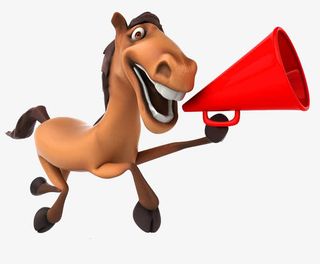 小马奔跑免抠图案免抠