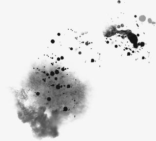 水印水墨风格书香门第免抠