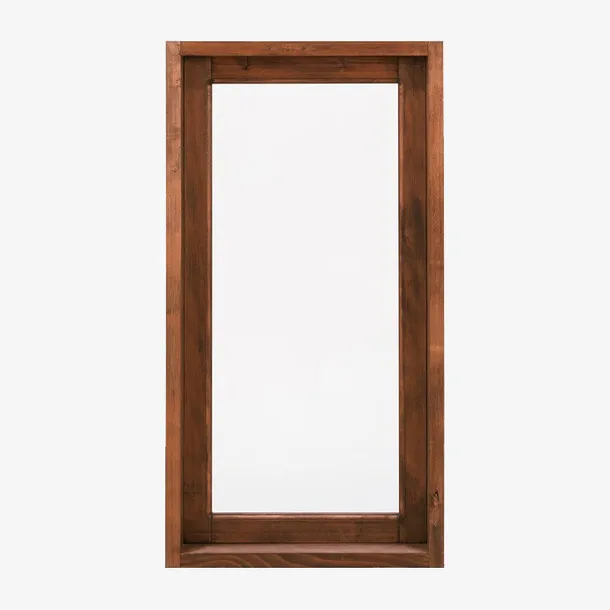 褐色单扇窗免抠