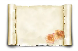 羊皮纸卷页免抠