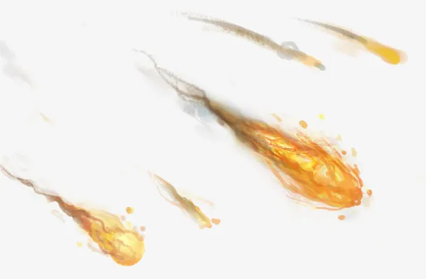 火焰 流星 火球 子弹 火花 PNG透明免抠
