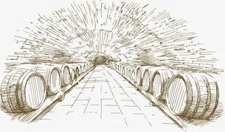 葡萄酒创意手绘酒庄免抠