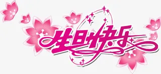 有花边背景的生日快乐