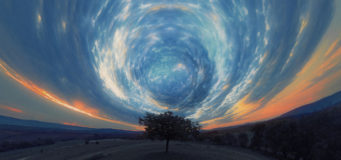 晚霞星空淘宝banner高清