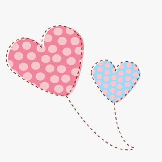 可爱卡通欢度六一儿童节气球云朵心免抠