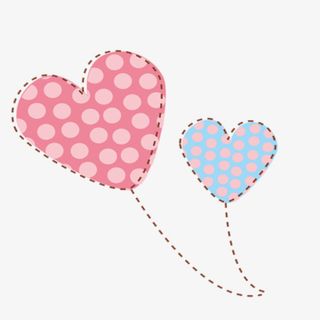 可爱卡通欢度六一儿童节气球云朵心免抠