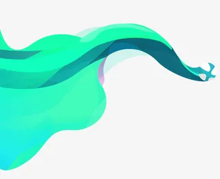 飘动的线条元素免抠