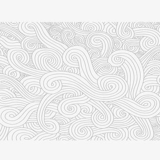 黑色云纹理线条祥云免抠