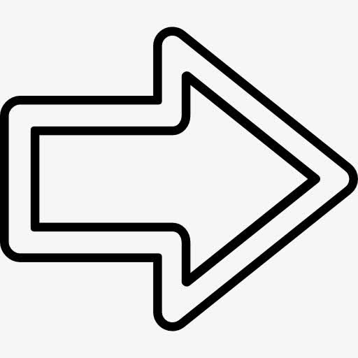 右箭头的轮廓图标免抠