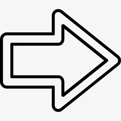 右箭头的轮廓图标免抠