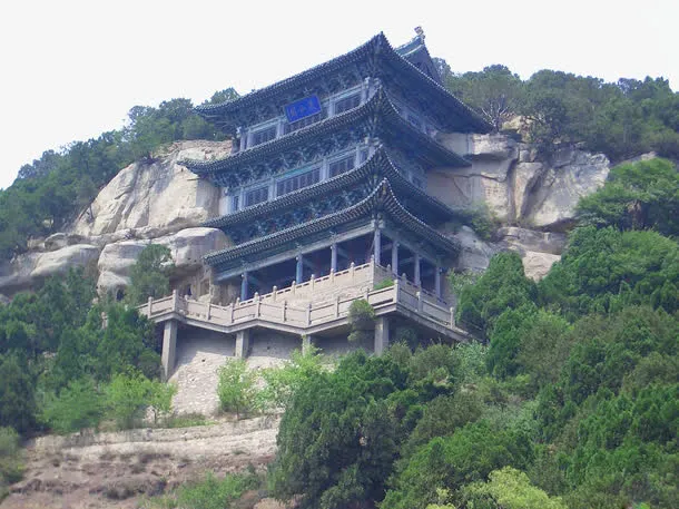 天龙山石窟风光免抠