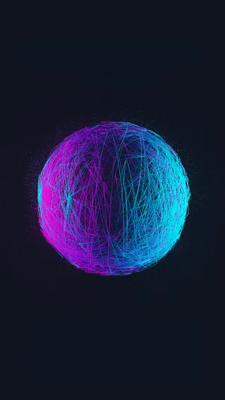 时尚炫酷唯美渐变球H5背景高清