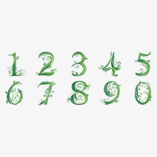 创意数字免抠装饰ppt元素