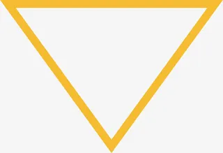 黄色卡通节日三角装饰免抠