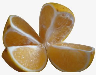 一个切开的柳橙图片素材免抠