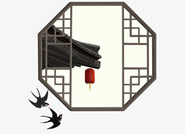 复古窗户装饰免抠图免抠