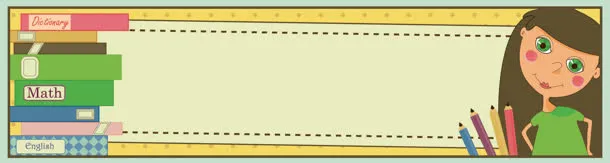 学生卡通漫画背景banner