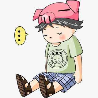 睡觉的男孩免抠