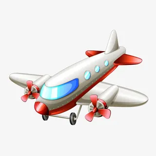 飞机 交通工具 卡通免抠