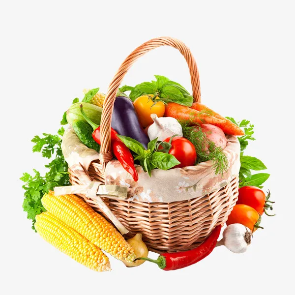 新鲜蔬菜果篮免抠