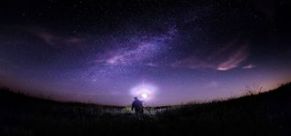 紫色梦幻唯美大气背景图高清