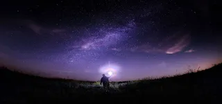 紫色梦幻唯美大气背景图高清