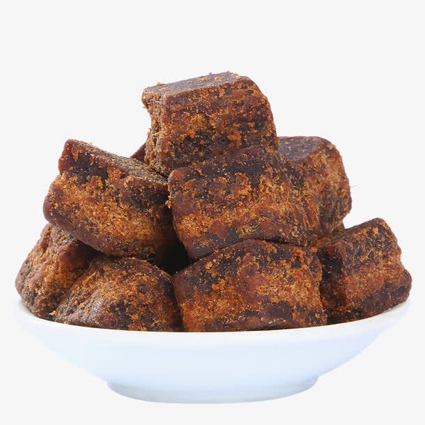 手工黑糖姜茶糖块免抠
