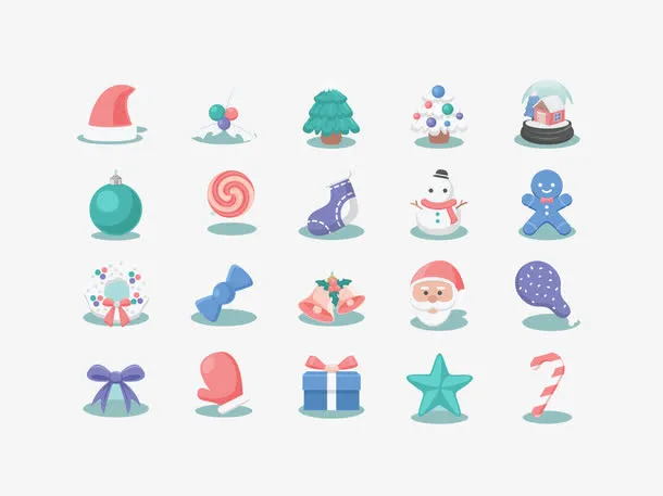 圣诞节元素免抠
