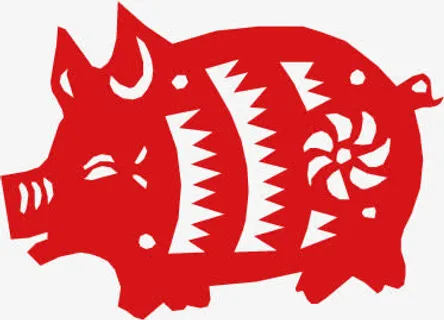 十二生肖剪纸素材免抠