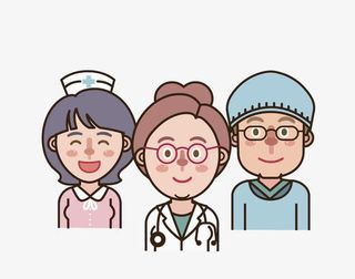 医生护士麻醉师合影免抠