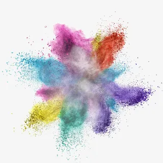 喷溅的粉末免抠