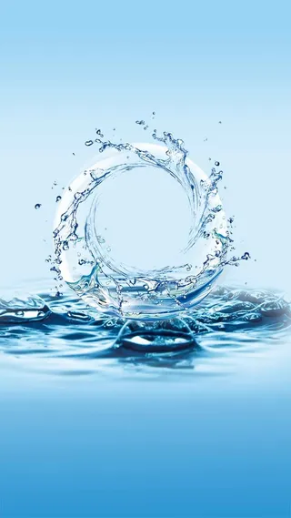 补水化妆品蓝色海洋H5背景素材高清