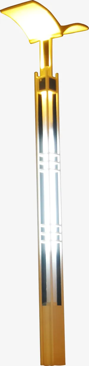 发光路灯贴图建模效果图免抠