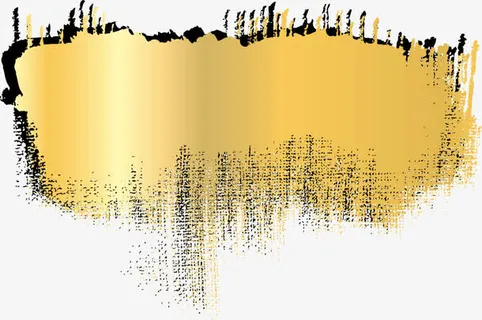 黄色斑斓图案免抠